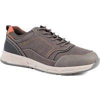Pavers Men's Wide Fit Lace Up Shoes With Grip Sole in Brown | Size: 11