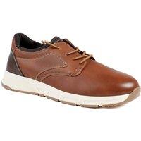 Pavers Men's Casual Lace Up Shoes With Grip Sole in Tan | Size: 8