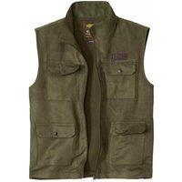 Atlas for Men Men's Faux Suede Gilet in Bronze | Size: 2XL