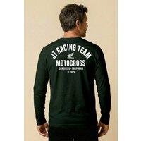 Honda Men's JT RACING TEAM Long Sleeve T-Shirt in Dark Green | Size: Medium