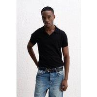 Giesto Men's Comfort Fit Polo Shirt in Black | Size: Medium