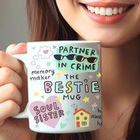 Aye Do Gifts Women's The Bestie Mug Gift | Best Friend Sister Daughter Mum in White