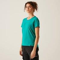 Regatta Women's Ada Cotton Stretch T-Shirt in Teal | Size: 12