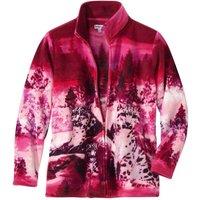Atlas For Women Women's Printed Fleece Jacket in Pink | Size: 14