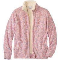 Atlas For Women Women's Knitted Jacket in Pink | Size: 20-22