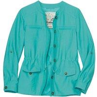 Atlas For Women Women's Safari Jacket in Turquoise | Size: 16-18