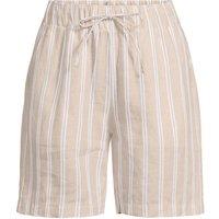 Lands' End Women's Pull On Linen Shorts in Light Sand | Size: Large
