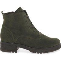 Gabor Women's 'Zumba' Lace Up Ankle Boots in Olive | Size: 6.5