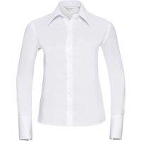 Russell Women's Long Sleeve Ultimate Non-Iron Shirt in White | Size: 2XL