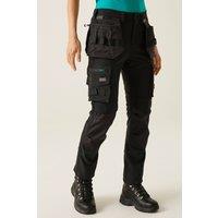 Regatta Women's Cotton Stretch Holster Trousers in Black | Size: 18