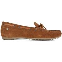 Moretta Women's Sofia Suede Moccasins in Tan | Size: 7