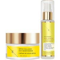 Erth Skin London Women's Venom Manuka Honey Elixir Serum 60ml+ SPF 50 Collagen Day Cream50ml in White