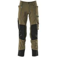 Mascot Men's Advanced Knee Pad Pockets Work Trousers in Olive | Size: 34R