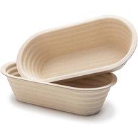 Brod & Taylor Banneton Batard, 25cm Bread Proofing Basket for Soourdough, Stackable in Beige