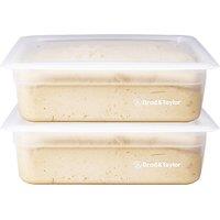 Brod & Taylor 6 Litre Proofing Container, Stackable Dough Proving Box, Non-Stick in Clear | Size: 2 Pack