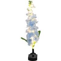 Gardenwize Solar Blue Delphinium Stake Light - 20 LED Garden Flower Light
