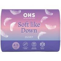 OHS Soft Like Down Duvet 4.5 TOG Quilt in White | Size: King