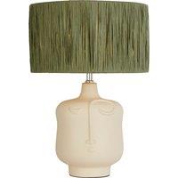 Lighting Collection Face Table Lamp White Table Lamp