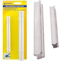 BARGAINS-GALORE 2pc Piper Bender Guides Made From Robust Aluminium Plumbing Hand Tool in Metallic Silver