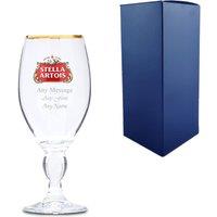 Uniqueful Personalised Engraved Stella Half Pint Glass 10oz Birthday Gift in Clear | Size: 100ml