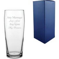 Uniqueful Personalised Engraved Jubilee Pint Glass for Friend Birthday in Clear | Size: 20oz (550ml)
