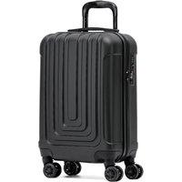 Flight Knight 55x30x20cm Cabin Carry Bag Hard Shell Suitcase 100+ Airline Approved in Black