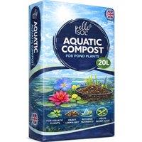 Pelle & Sol 20L Aquatic Compost with Loam & Grit for Pond Planting in Brown