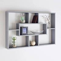 SPOT ON DEALZ Multi-Compartment Wall Shelf in Grey | Size: 1 Pack