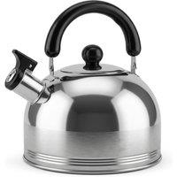 Tanness 3L Camping Kettle, Whistling Spout for Outdoor & Stovetop Use, Silver
