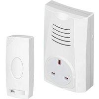 Securlec Plug Through Wireless Doorbell (UK Plug) in White