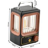 Obasyhig Solar-powered Portable Camping Torch in Black
