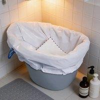 Ventryn 40-Count Odorless Bags, Commode Liners in White