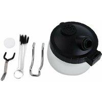 VOGREX Airbrush Cleaning Kit With Glass Paint Jar Stand & Filters in White