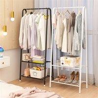SPETLEK Black Metal Clothes Rail Hanging Rack for Garment Display Storage
