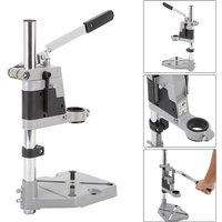 Nordara Adjustable Bench Drill Press Stand Hand Drill Clamp Collet in Silver
