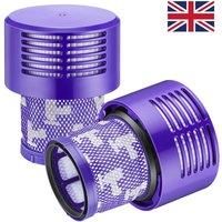 Nordara 2pcs HEPA Filter for Dyson V10 SV12 Absolute Animal in Purple
