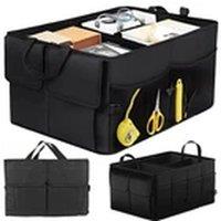 EONLION Foldable Heavy Duty Car Boot Storage Organiser UK in Black