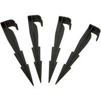 Havendro 50 x Irrigation Soaker Hose Leaky Pipe Garden Water Pegs in Black