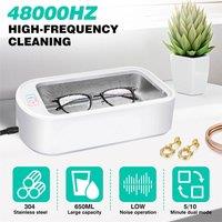 Nordara 650ml Ultrasonic Cleaner for Glasses, Jewelry & Dentures in White