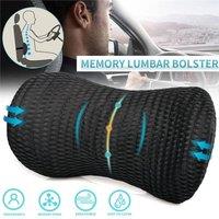 Nordara Memory Foam Lumbar Support Pillow for Office Chair & Car Seat in Black