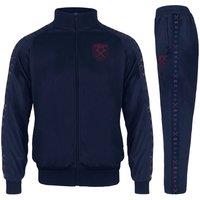 West Ham United FC Boy's Kids Jacket & Pants Tracksuit Set in Navy | Size: 10-11 Years