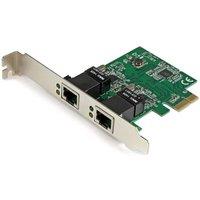 StarTech Dual Port Gigabit Pcie Server Network Adapter in Black