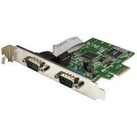 StarTech.com 2-port Pcie Serial Card With 16c1050 Uart in Black