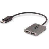 StarTech.com 2-port Displayport Mst Hub Dual 4k 60hz in Grey