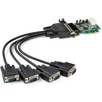 StarTech.com 4-port Pcie Rs232 Serial Adapter Card in Green