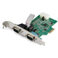 StarTech.com 2-port Pcie Rs232 Serial Adapter Card in Green