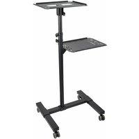 StarTech.com Mobile Projector & Laptop Stand Cart in Black