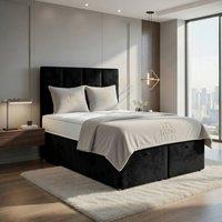 DS Living Harmony Black Ottoman Bed | Size: Super King