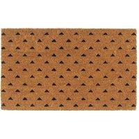 Berkfield Home Door Mat Natural 45x75 cm Tufted Coir in Brown