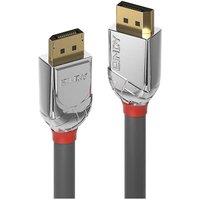 Lindy 5m Displayport 1.2 Cable, Cromo Line in Grey